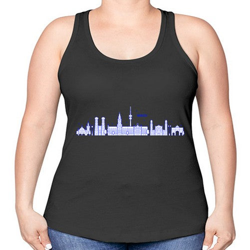 Munich 1391# - cities -Racerback Tank