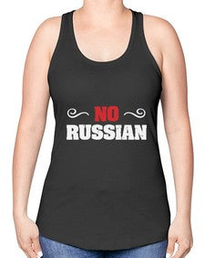 No Russian 37# - video games -Racerback Tank
