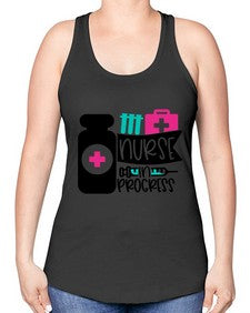 Nurse In Progress Style Style 1161# - nurse -Racerback Tank