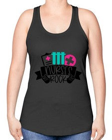 Nurses Rock Style Style 1253# - nurse -Racerback Tank