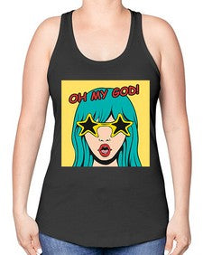 Oh My God 963# - art pop art -Racerback Tank