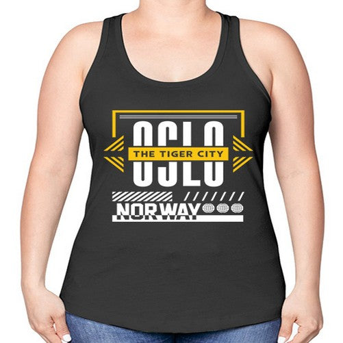 Oslo 1553# - cities -Racerback Tank