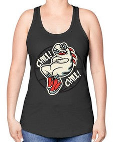 Pay the chills 201# - cartoon general -Racerback Tank