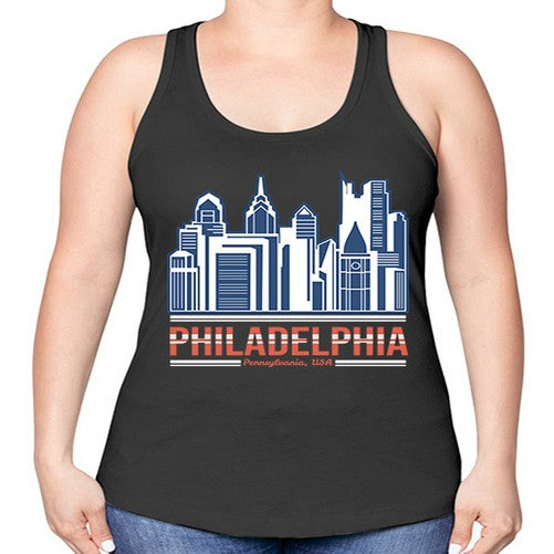 Philadelphia 1604# - cities -Racerback Tank