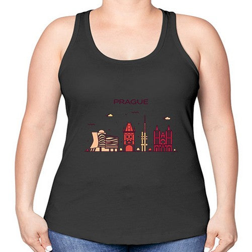 Prague 1689# - cities -Racerback Tank