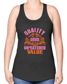 Quality service wnmatched value Style 347# - cleaner -Racerback Tank