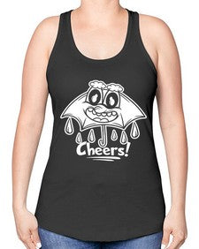 Rainy cheers 205# - cartoon general -Racerback Tank
