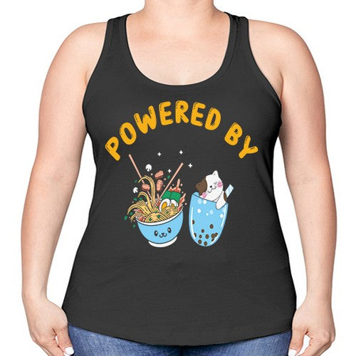 Ramen Bubble Tea Japanese Noodles Anime 278# - anime -Racerback Tank