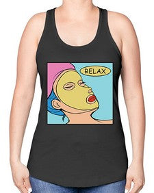Relax 1013# - art pop art -Racerback Tank