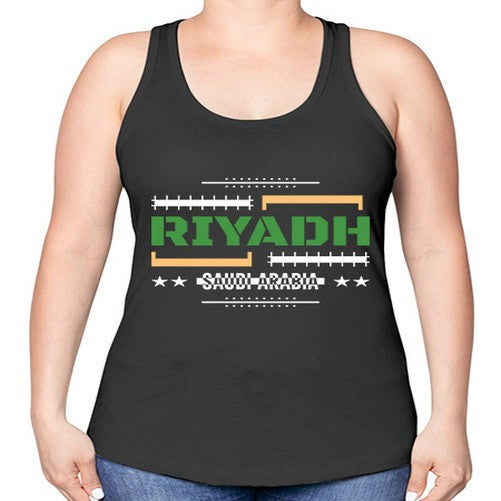 Riyadh 1741# - cities -Racerback Tank