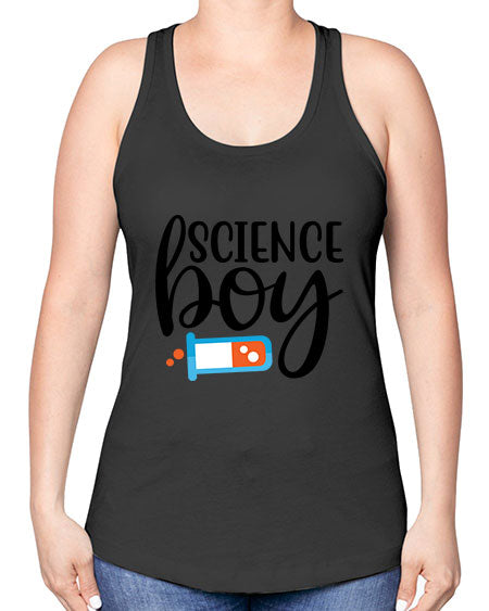 Science Boy 139# - general science -Racerback Tank