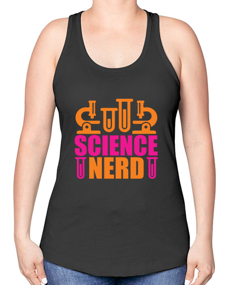 Science Nerd 59# - general science -Racerback Tank