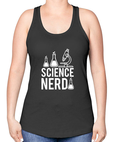 Science Nerd 61# - general science -Racerback Tank
