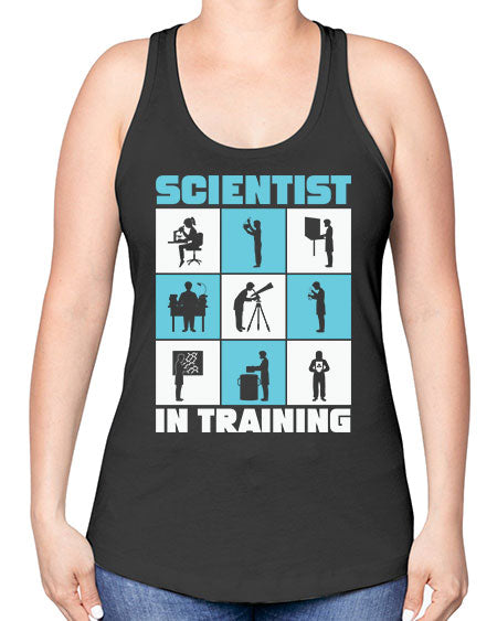 ScientistInTrainingScienceScientistSkinite Scientist Skinite 40# - general science -Racerback Tank