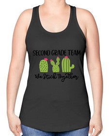 Second Grade Team 836# - second grade -Racerback Tank