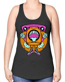 Spooky voices 232# - cartoon general -Racerback Tank