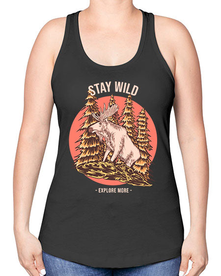 Stay Wild 16# - nature -Racerback Tank