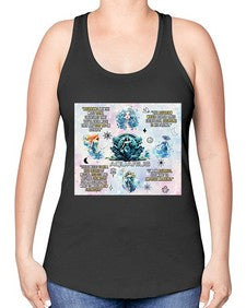 Straight Aquarius 468# - aquarius -Racerback Tank