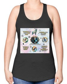 Straight Capricorn 471# - capricorn -Racerback Tank