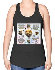 Straight Leo 473# - leo -Racerback Tank