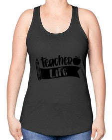 Teacher Life Style 1455# - teacher -Racerback Tank