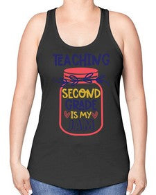 Teaching Second Grade 936# - second grade -Racerback Tank