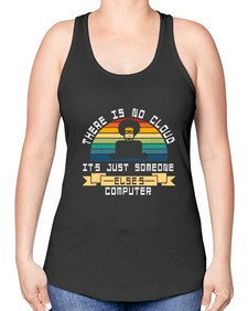 There is no cloud 11# - computer -Racerback Tank