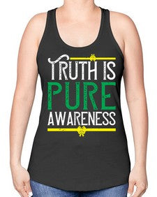 Truth is pure awareness Style 10# - Self awareness -Racerback Tank