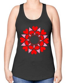 ValentineMandalaOPT 1194# - mandala -Racerback Tank