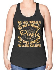 We are women we are people 42# - ufo -Racerback Tank