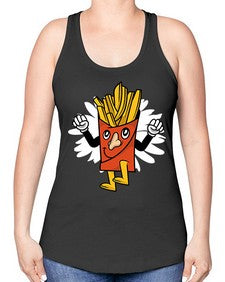 Weekend is near 265# - cartoon general -Racerback Tank