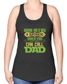 Who needs 266# - cartoon super hero -Racerback Tank