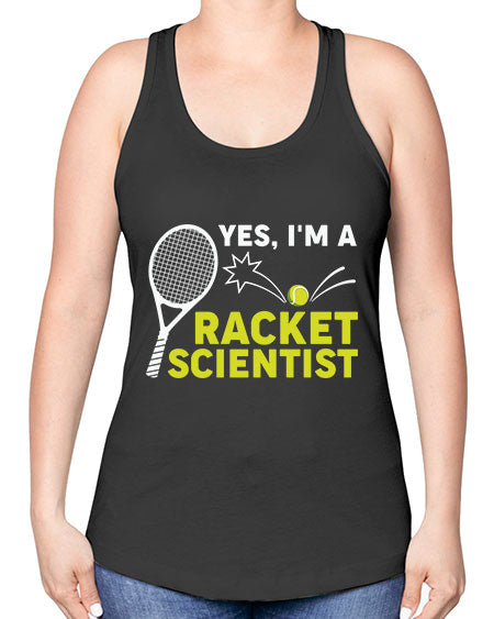 YesImARacketScientistScientistSkinite Scientist Skinite 1# - general science -Racerback Tank