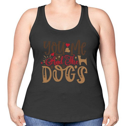 You Me And The Dogs Style 52# - dogs -Racerback Tank