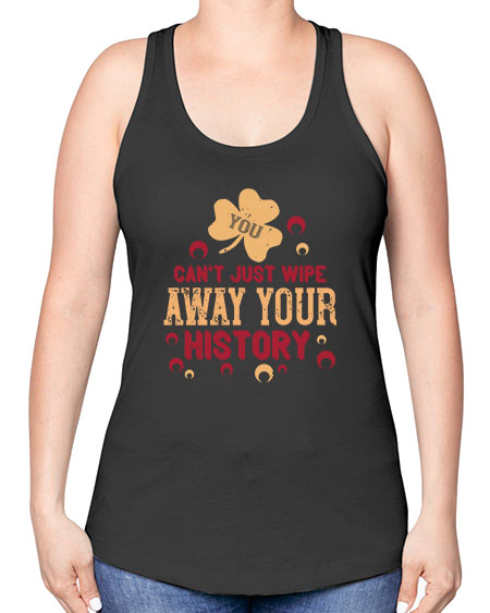 You cant just wipe away your history Style 243# - kids -Racerback Tank