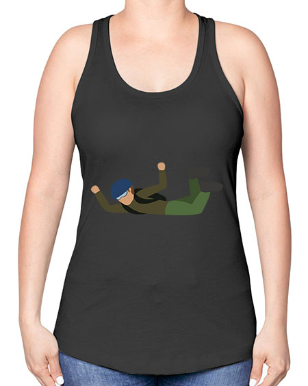 all in one 04# - parachute -Racerback Tank