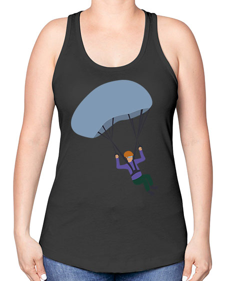 all in one 06# - parachute -Racerback Tank