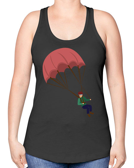 all in one 07# - parachute -Racerback Tank