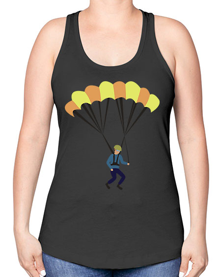 all in one 08# - parachute -Racerback Tank