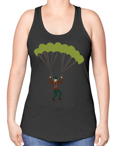 all in one 11# - parachute -Racerback Tank