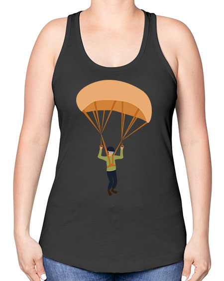 all in one 13# - parachute -Racerback Tank