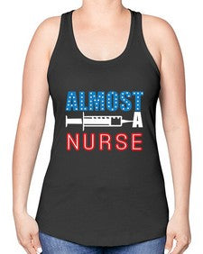 almost nure transeparent 574# - nurse -Racerback Tank