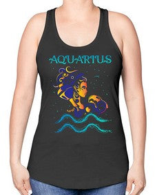 aquarius 13# - aquarius -Racerback Tank