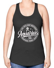 aquarius 77# - aquarius -Racerback Tank