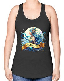aquarius 84# - aquarius -Racerback Tank