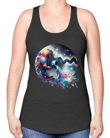aquarius 88# - aquarius -Racerback Tank