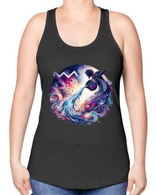 aquarius 89# - aquarius -Racerback Tank