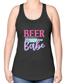 beer babe 44# - beer -Racerback Tank