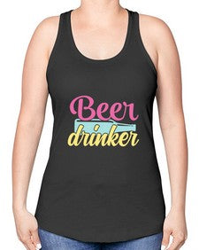 beer drinker 47# - beer -Racerback Tank