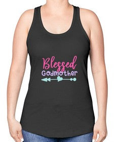blessed godmother 104# - god parent -Racerback Tank